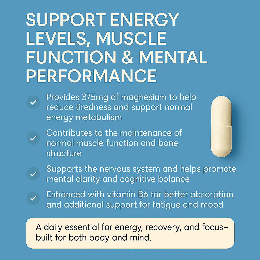 Magnesium Complex – 3 Forms for Energy & Recovery – 120 Capsule