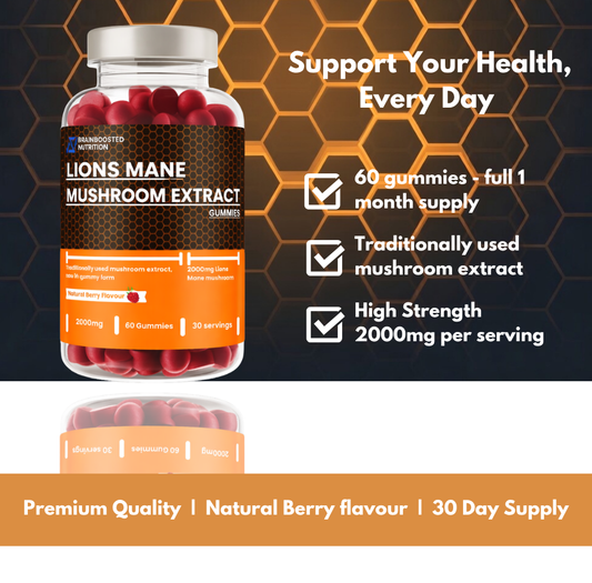 Lion's Mane Mushroom Gummies 2000mg - 60 Gummies