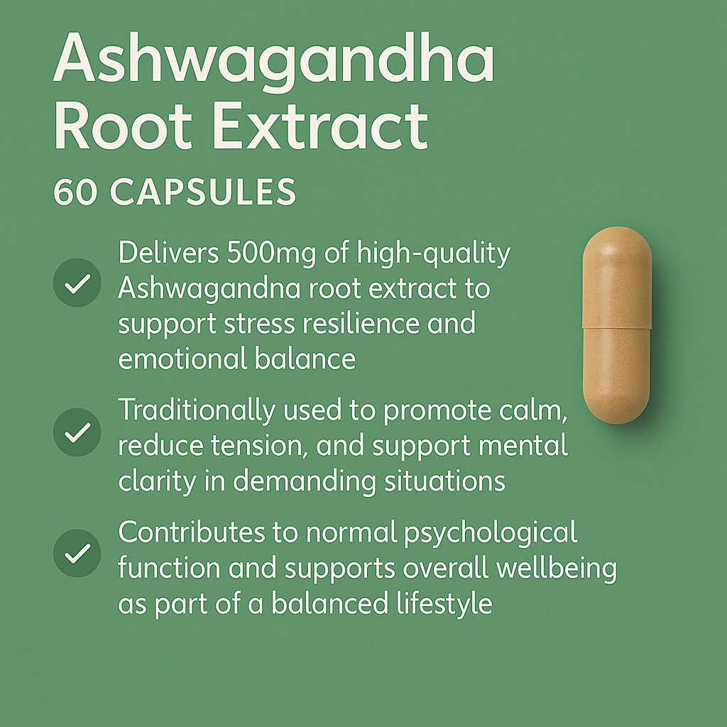 Ashwagandha Root Extract - 60 Capsules