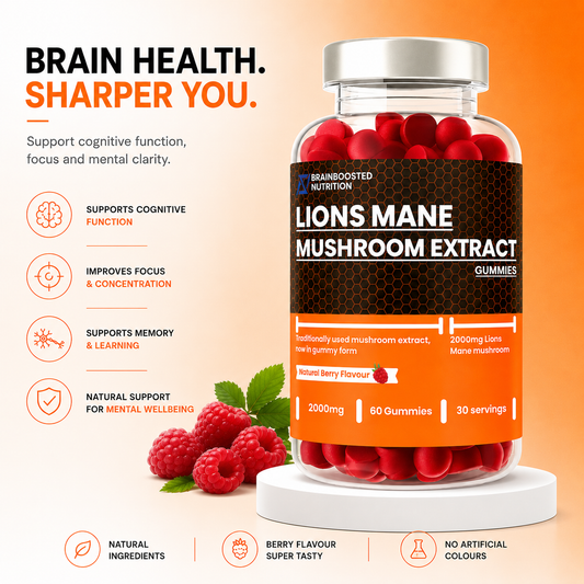 Lion's Mane Mushroom Gummies 2000mg - 60 Gummies