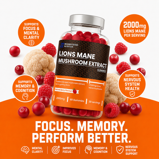 Lion's Mane Mushroom Gummies 2000mg - 60 Gummies