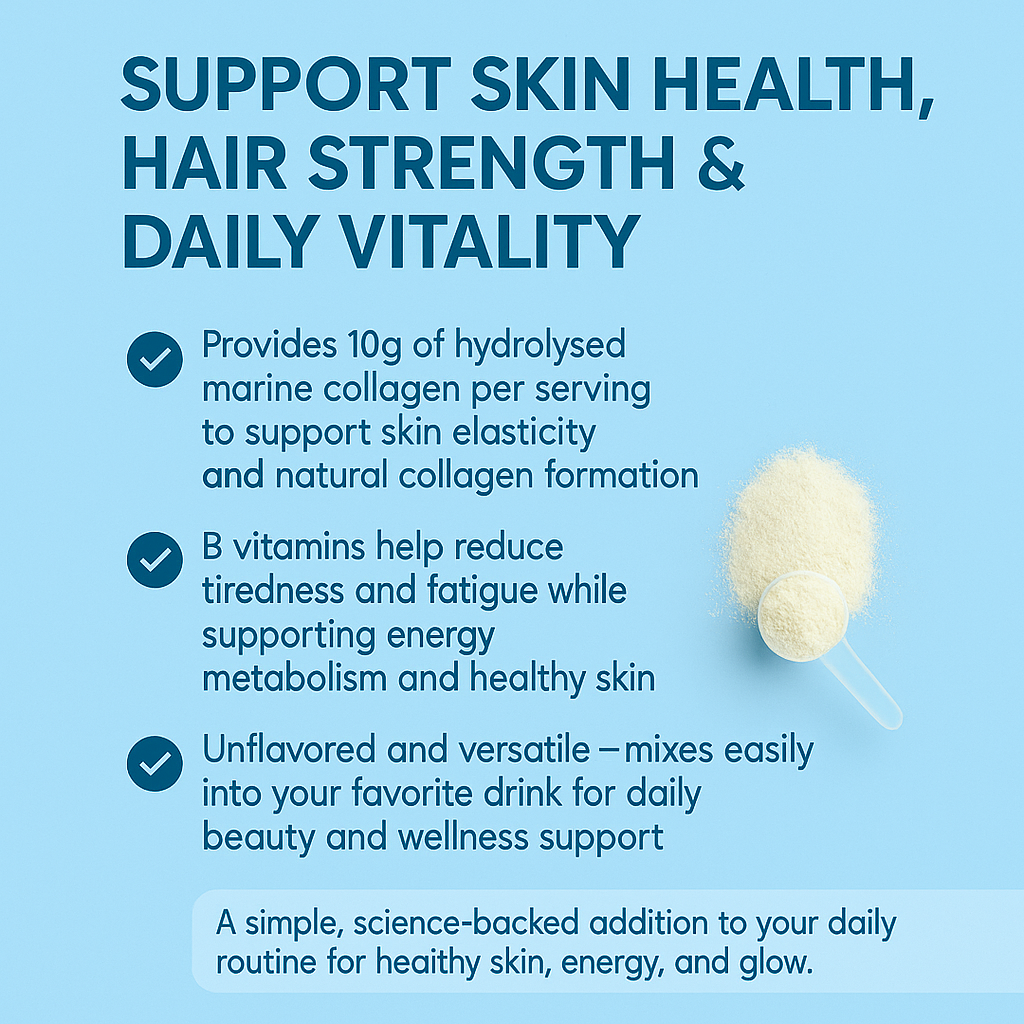 Hydrolysed Marine Collagen + B Vitamins - 300g