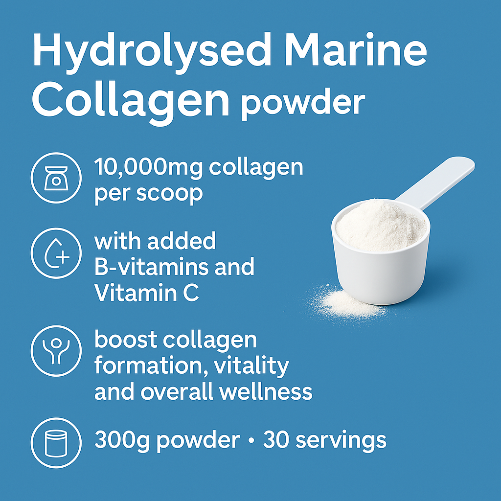 Hydrolysed Marine Collagen + B Vitamins - 300g